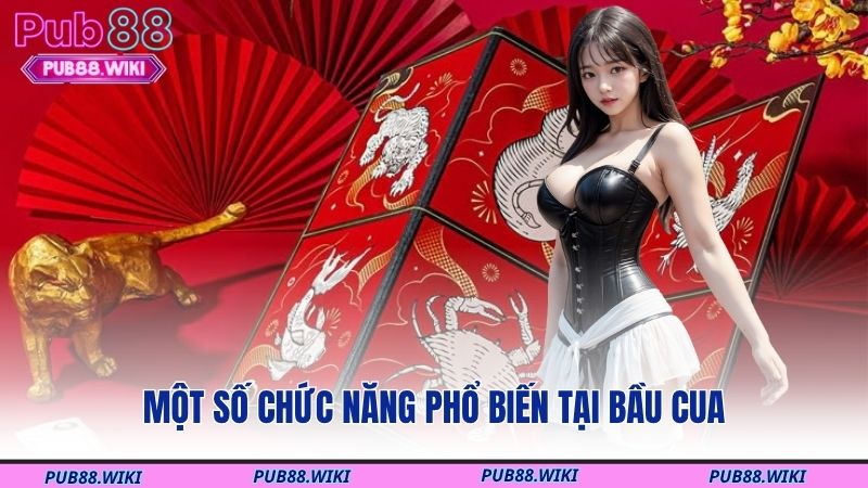 Một số chức năng phổ biến tại bầu cua