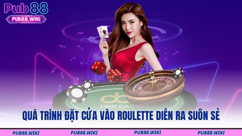 Quá trình đặt cửa vào Roulette diễn ra suôn sẻ