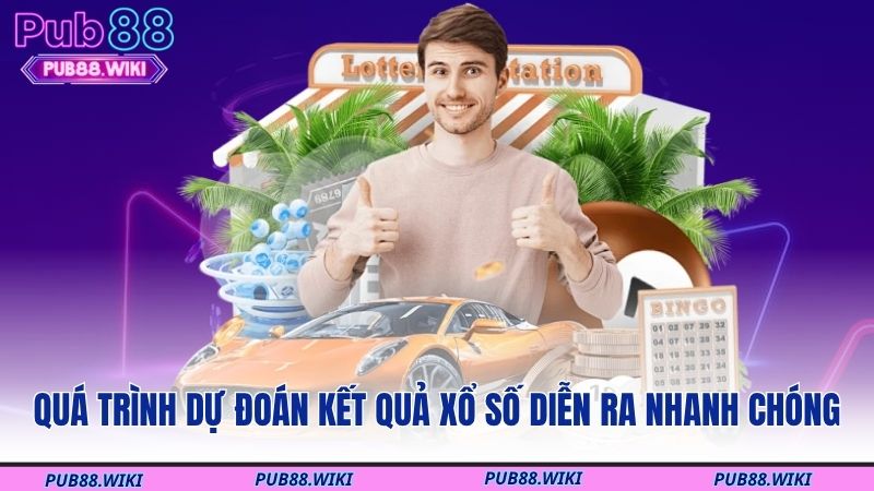 Quá trình dự đoán kết quả xổ số diễn ra nhanh chóng
